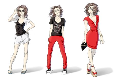 Одежда в мультяшном стиле