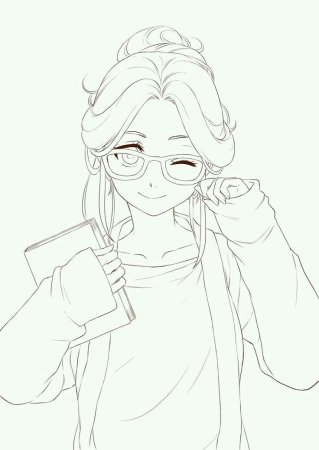 Раскраски девушек в стиле аниме