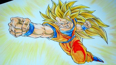 Гоку арт ssj3 face