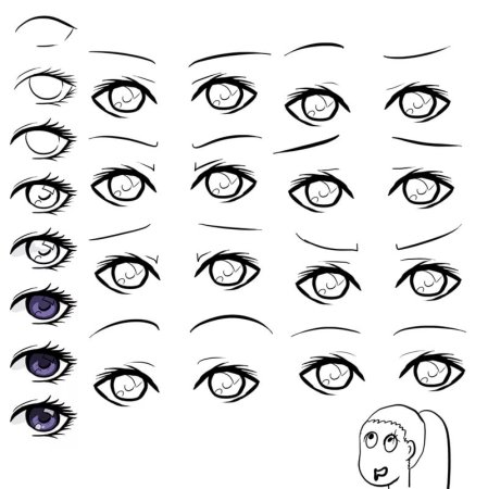 Аниме глаза легко