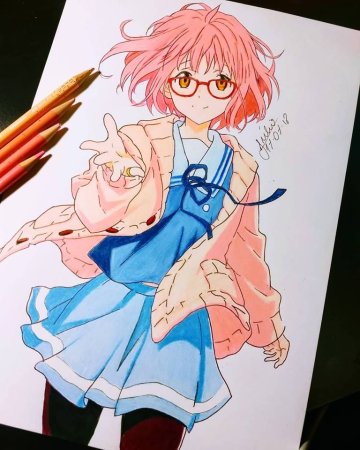 Курияма Мирай для срисовки