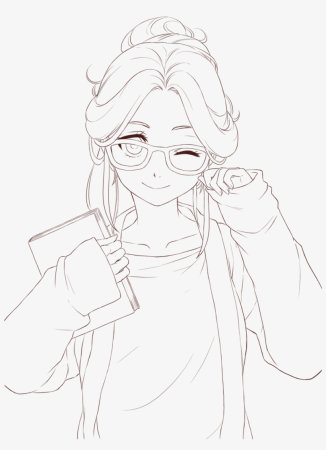 Раскраски девушек в стиле аниме