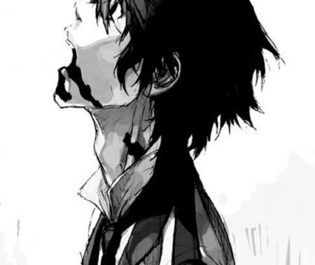 Аниме парень плачет