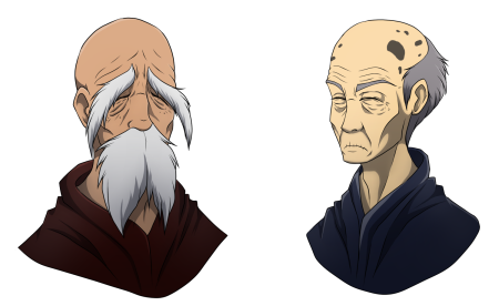 Аниме старик