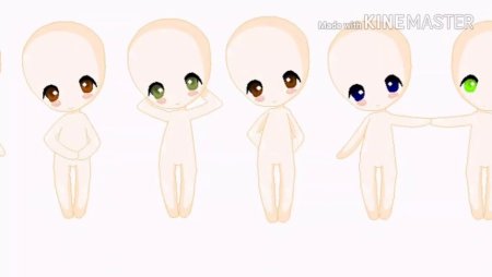 Чиби без волос и одежды