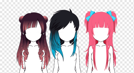 Манекены аниме с волосами