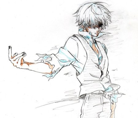 Канеки в полный рост для срисовки