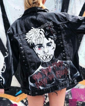 Роспись одежды в стиле панк