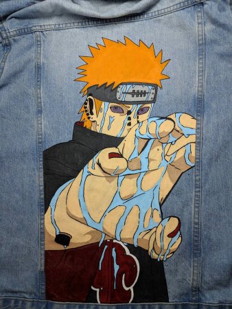 Кастом Наруто джинсовка
