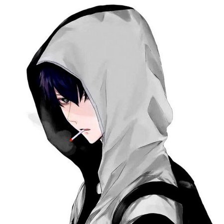 Парень в капюшоне рисунок