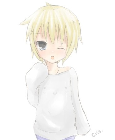 Аниме ребенок блондин