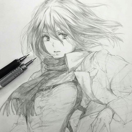 Рисунки Анила карандашом