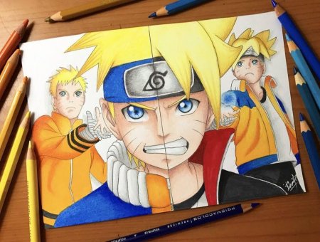 Половина Наруто половина Боруто