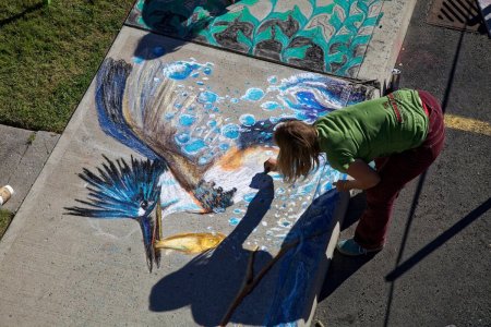 Красивые рисунки мелками