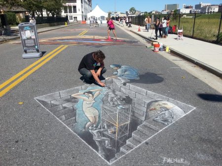 Конкурс детского рисунка на асфальте