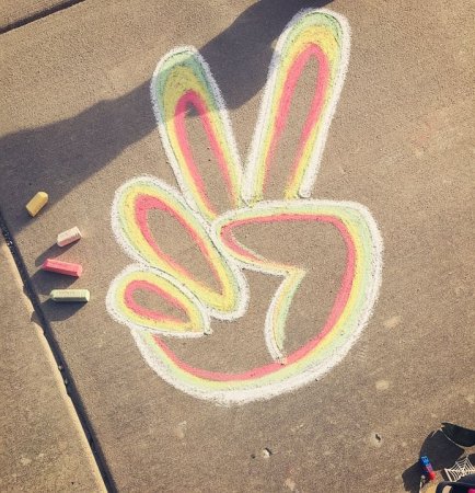 Рисование мелками на асфальте легкие