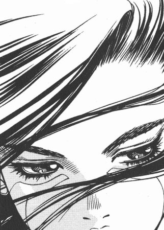 Аниме глаза чб