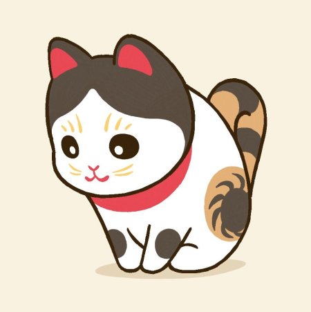 Японская кошка Манеки-неко арт