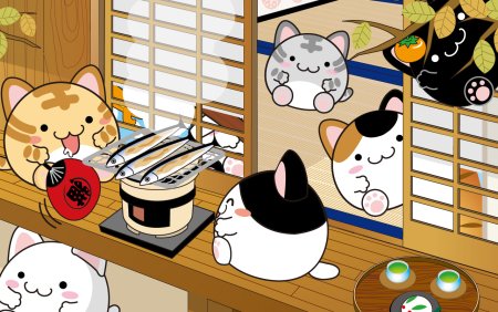 Японские котики