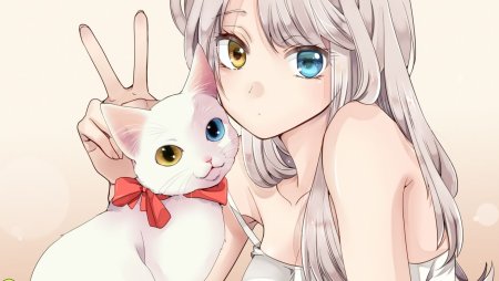Аниме девушки кошки