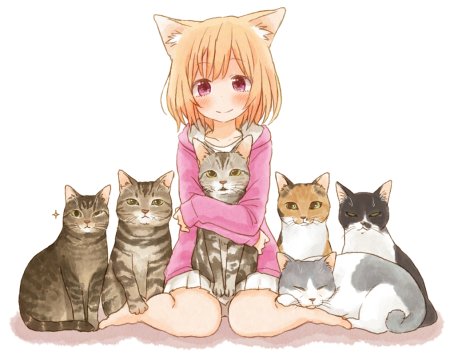 Кошка девочка