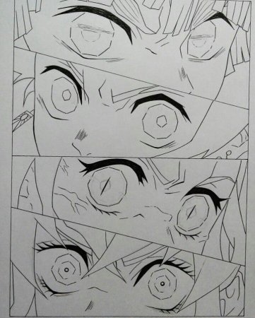 Глаза аниме клинок рассекающий