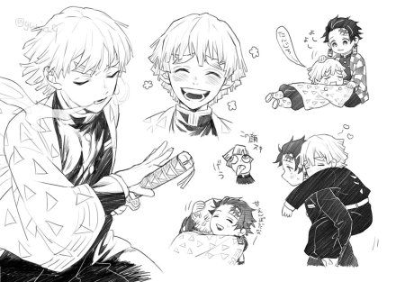 Клинок рассекающий демонов Танджиро зеницу Иноске