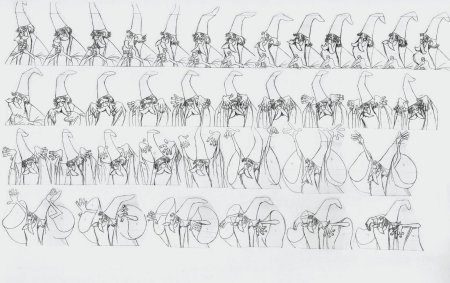 Раскадровка движения человека