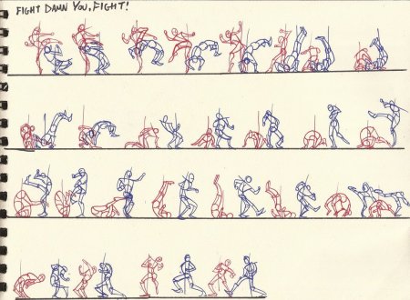 Референсы бой аниме