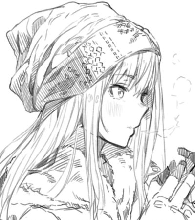 Рисунки лица легкие аниме