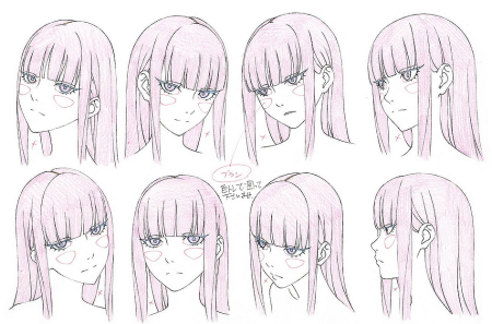 Аниме голова женская