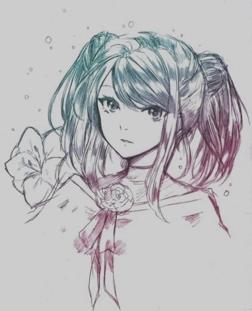 Раскраска аниме лицо