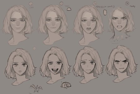 Референсы женского лица для рисования