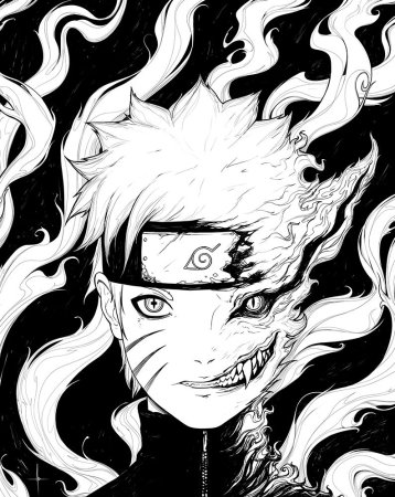 Наруто и курама