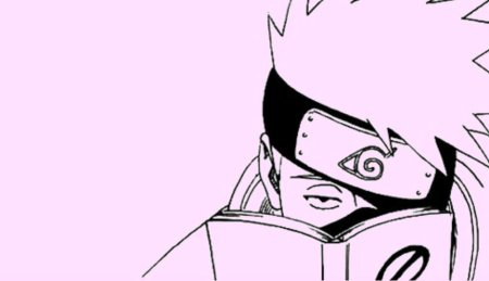 Наруто Какаши черно белый