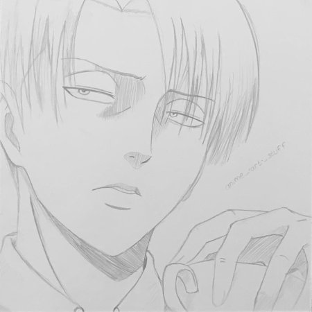 Леви Аккерман для срисовки