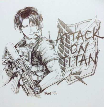 Леви Аккерман тату эскизы