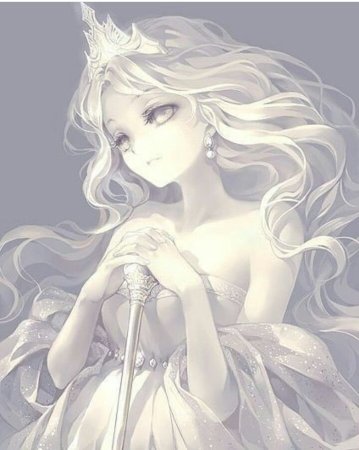 Девушка в белом арт