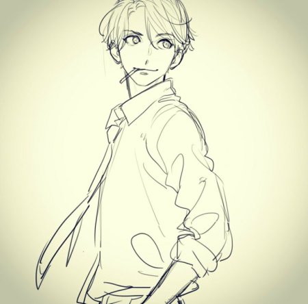 Аниме парень референс