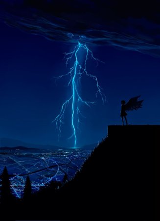 Анимированная молния