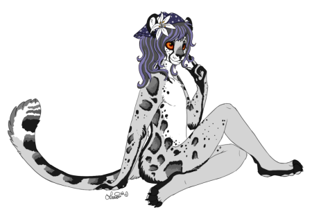 Антро фурри снежный Барс