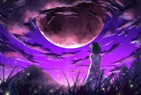 Аниме фиолетовый