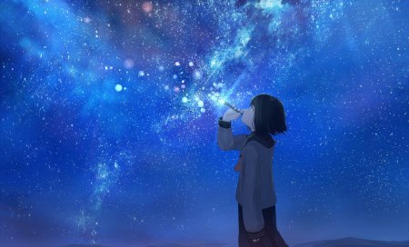 Аниме фон звезды