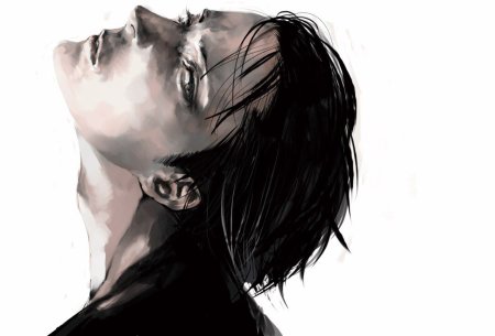 Парень с поднятой головой