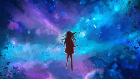 Девушка космос арт