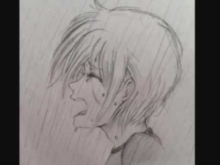 Раскраски в полный рост аниме грустные