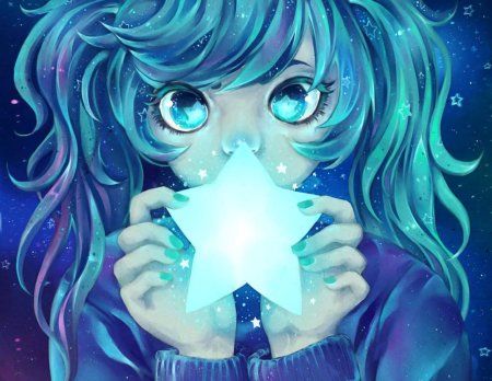 Девочка звезда арт