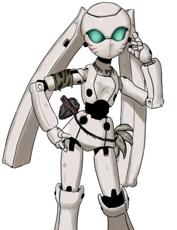 Робот аниме для рисования