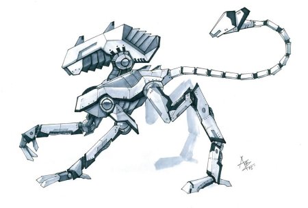 Меха робот скетч