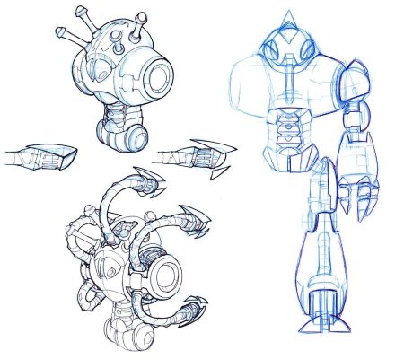 Рисунок меха робот